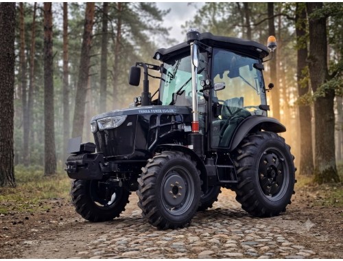 Трактор TERRA FORCE 554 LUX Pro — Професійний міні-трактор 50 к.с. з люксовою кабіною, кондиціонером та камерами 360°